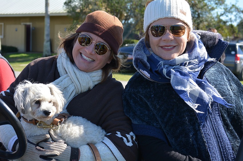 Sarasota Polo Club resident Jaymie Klauber, with her dog Robbie, says 