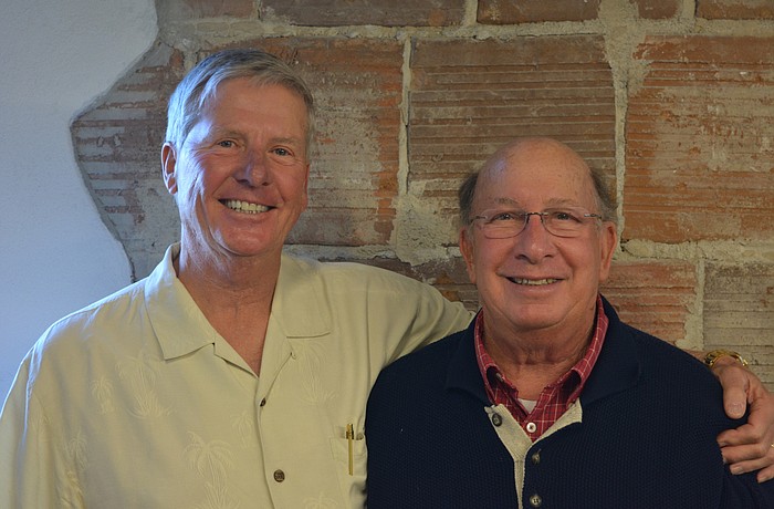 Longboat Key Revitalization Task Force members Tom Freiwald and Lenny Landau hope to persuade local leaders to implement short-term traffic fixes.