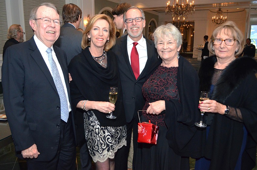 Pat Kenny, Monique and Shane Chalke, Anne Kenny and Friends of the Sarasota Ballet President Janice Kunkel