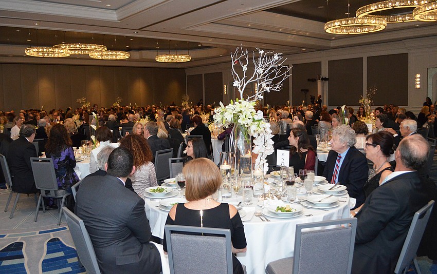 The ballroom was full for the event at The Ritz-Carlton, Sarasota on Jan. 8.