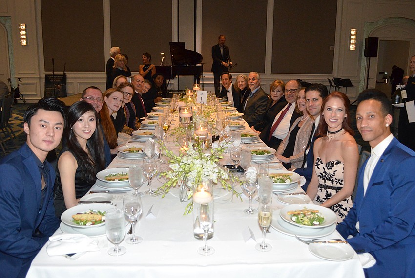 Prominent members of both the Sarasota and the American performing arts community at large were seated at the head table.