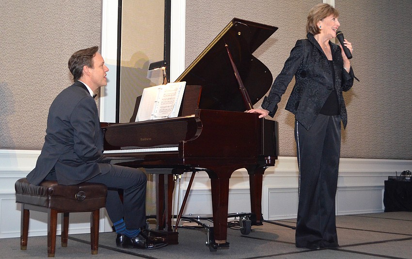 Composer and pianist Lake Heggie accompanies Frederica von Stade, mezzo-soprano.