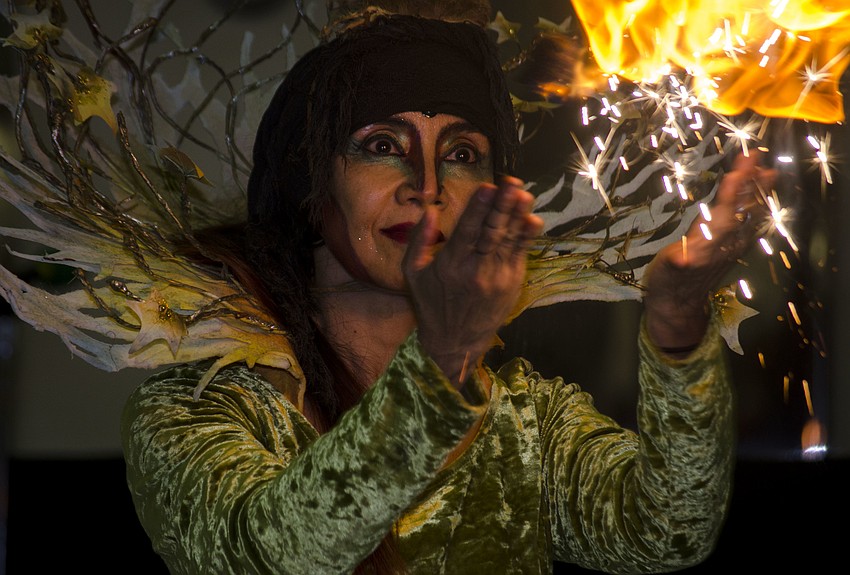 Marguerite Barnett performs during the Looking into the Crystal Ball fundraiser benefiting the Friends of Selby Library.