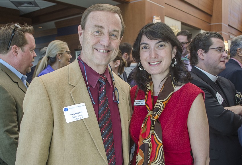 Tim Waters and Hermione Gilpin