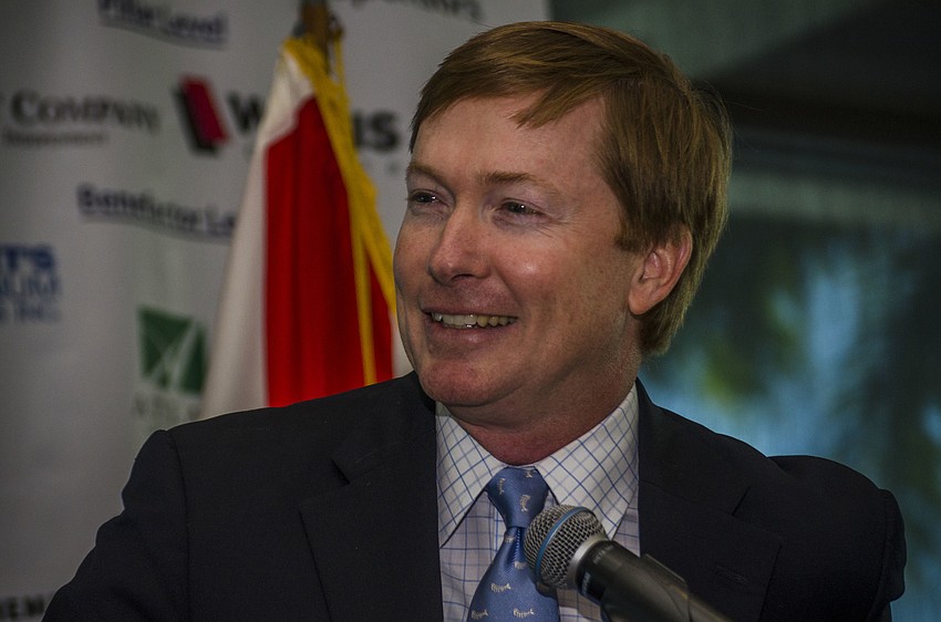 Florida Agriculture Commissioner Adam Putnam addresses attendees at the Argus Foundation’s annual meeting.