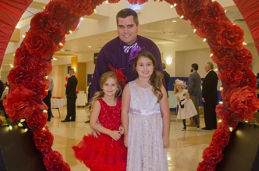 Christopher Smith with daughters Sophia and Chloe Smith