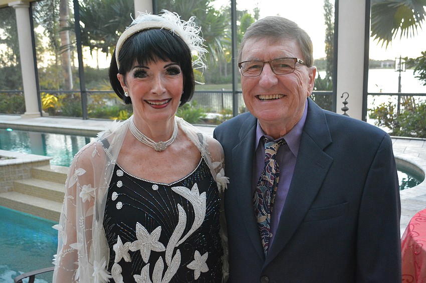 Kay and Wayne Siebold. Kay is director of the Flash Tappers, who performed.