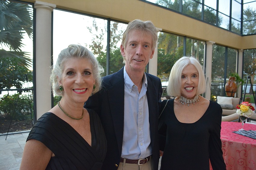 Sarasota'  s Carol Johnston, Peter James and Sharon Bartley