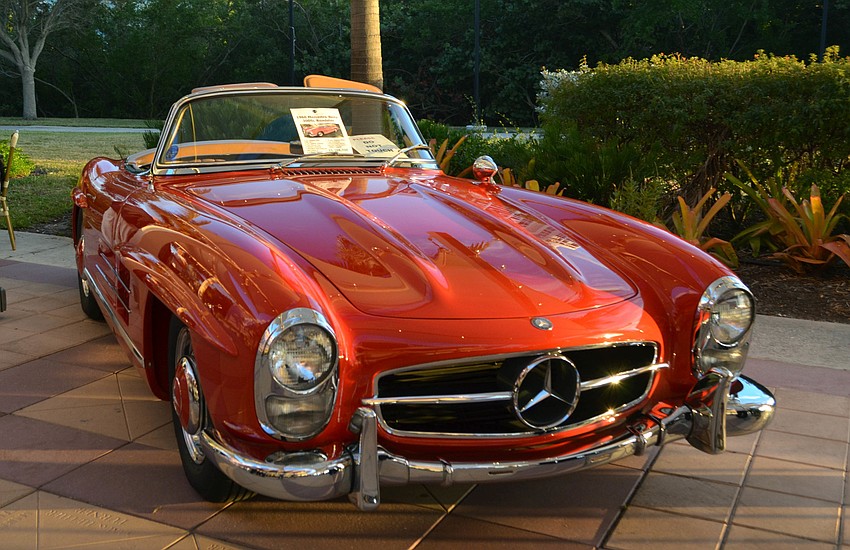 A 1960 Mercedes-Benz 300SL Roadster was on display.