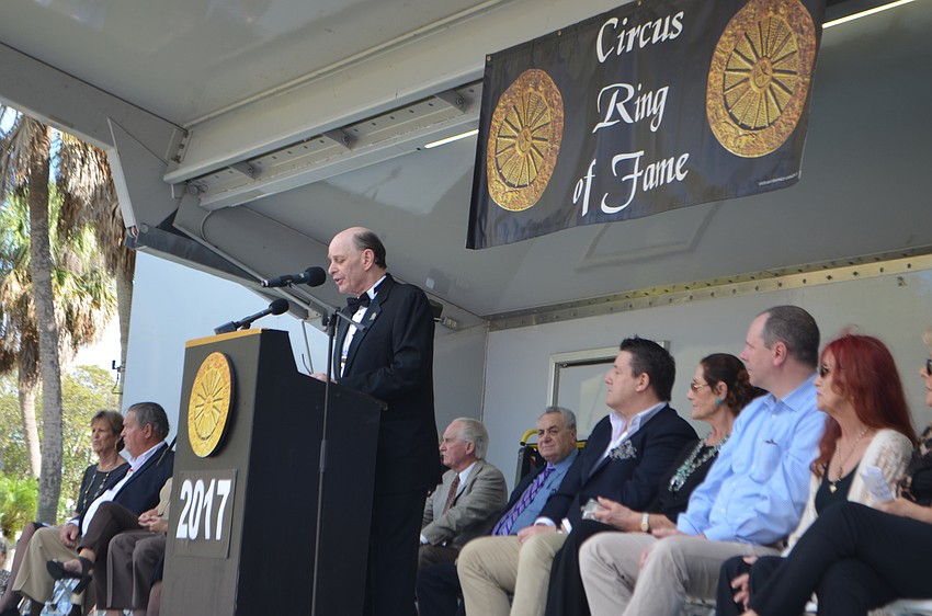 Chuck Sidlow was the Master of Ceremonies for the event.