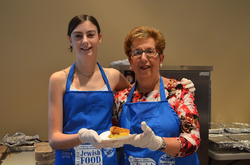 April Guttman, 13, and Janet Moses