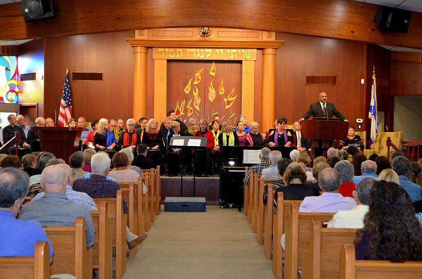 The Rev. Charles McKenzie recited speeches of the Rev. Dr. Martin Luther King Jr.