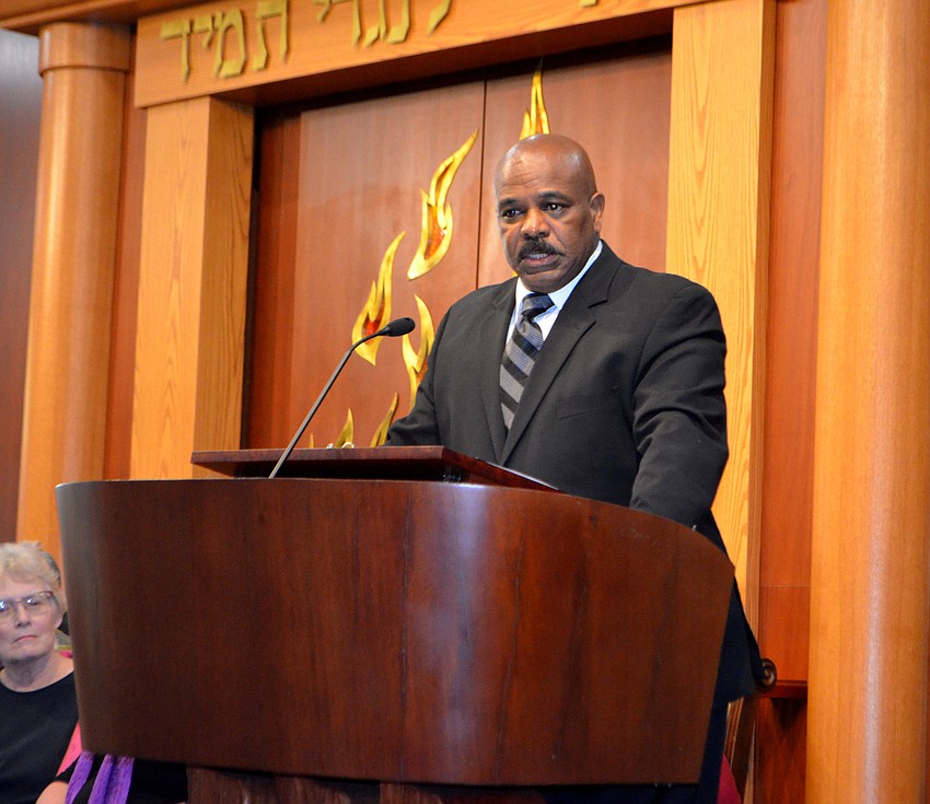The Rev. Charles McKenzie recited some of the Rev. Dr. Martin Luther King Jr.’s landmark speeches.