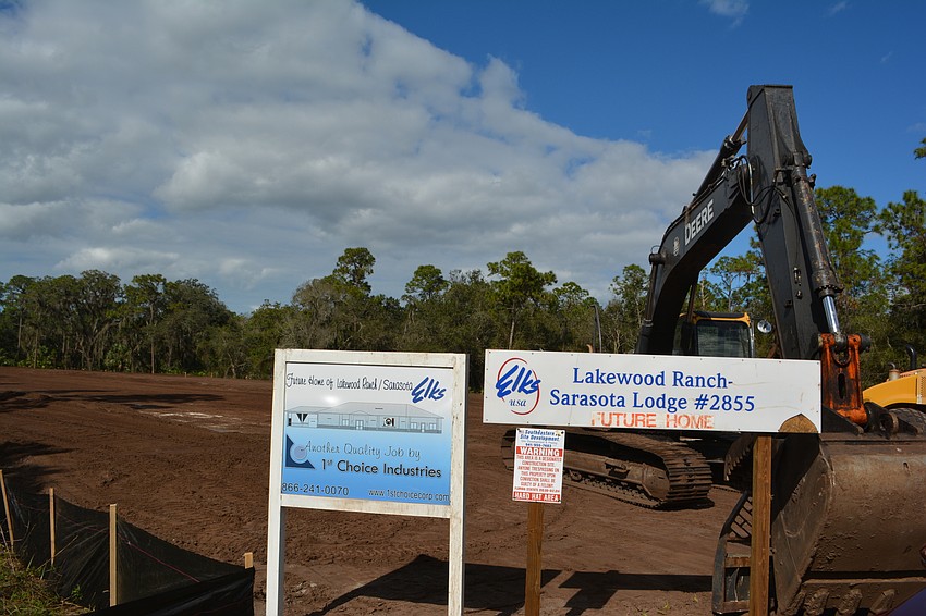 Construction is underway for the new Elks Lodge at 4602 Lena Road.