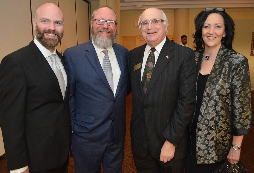 Christopher Richard, Honoree Roger Bingaman, David Chaifetz and Martha Collins