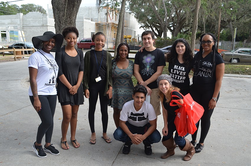 Front- Lyon Beltran and Shakti Matis; Back row- Deidra Larkins, Dasani Wade, Celia Huffin, Ruth Beldran, Bryan Ellis, Juliana Musheyev and Tiffany Larkins