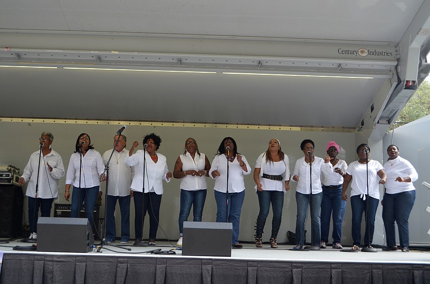 The Trinity Baptist Church choir was the first performance at the MLK Unity Walk and  Celebration.