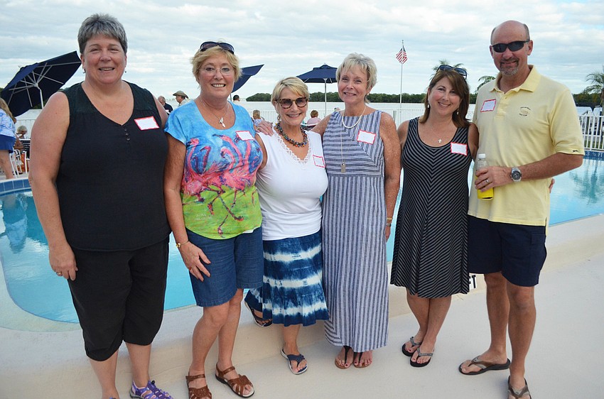 Janice Pearce, Claire Polsey, Nancy Caven, MJ Cecka and Patti and Dave Baer