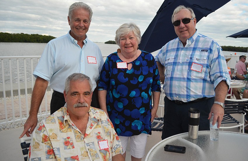 Rich Pearce (seated), John Winter, Judy Robb and her brother, Pete Robb
