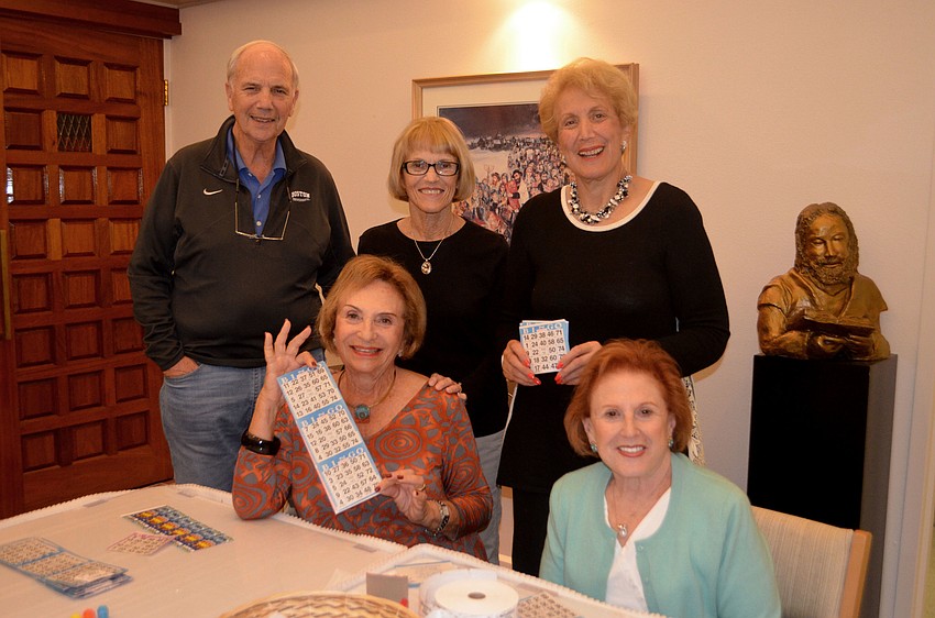 Front: Marion Levine and Barbara Horowitz; Back: Herb Strachman, Jackie Tauber and Ronni Bernard