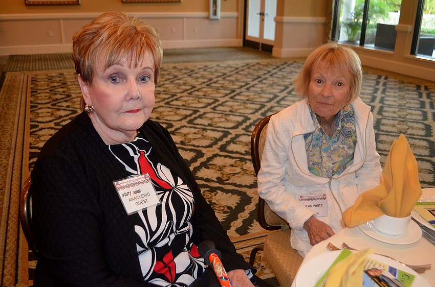 Mary Anaclerio and Jean White