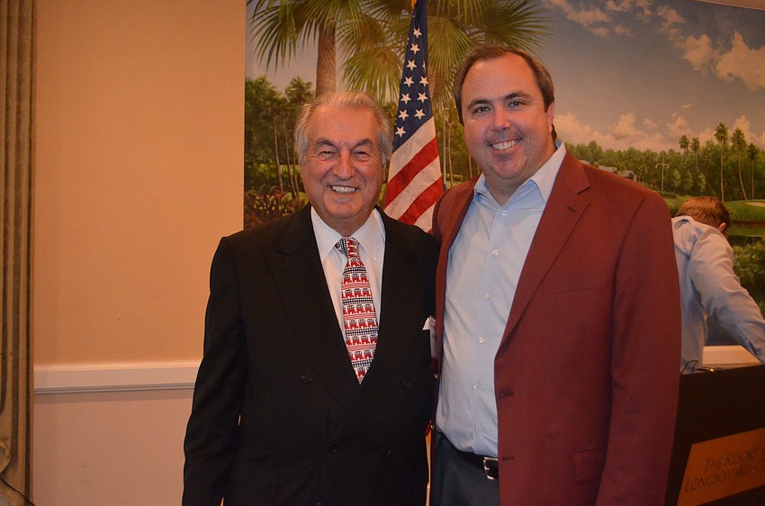Republican Club of Longboat Key President Joe McElmeel and State Rep. Joe Gruters
