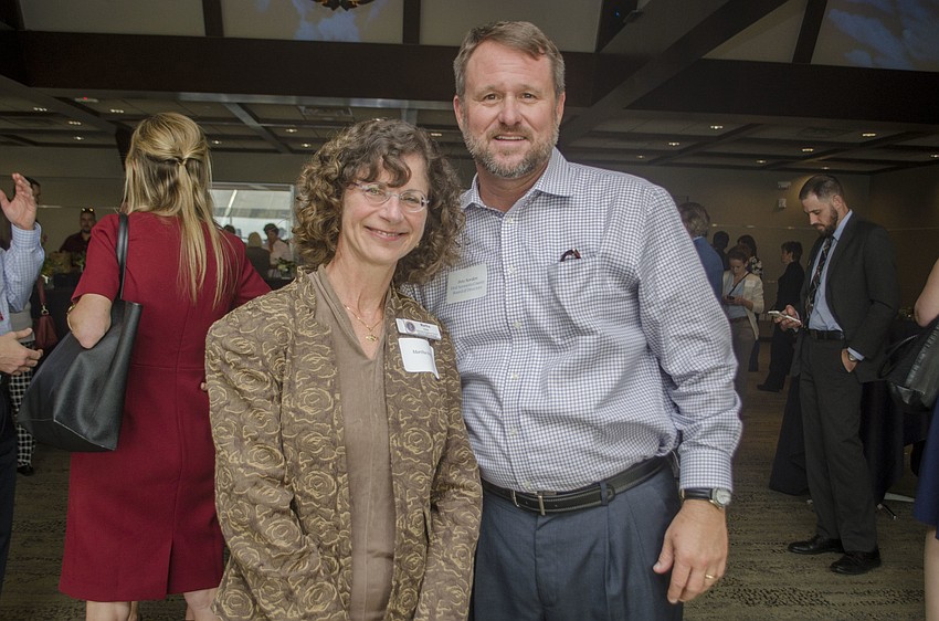 Martha Wells and Visit Sarasota County Board of Directors Pete Nordon
