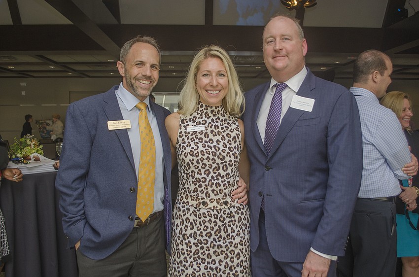 Sam Lowry, Anna Foster, Visit Sarasota County Board of Directors Chairman Drayton Saunders