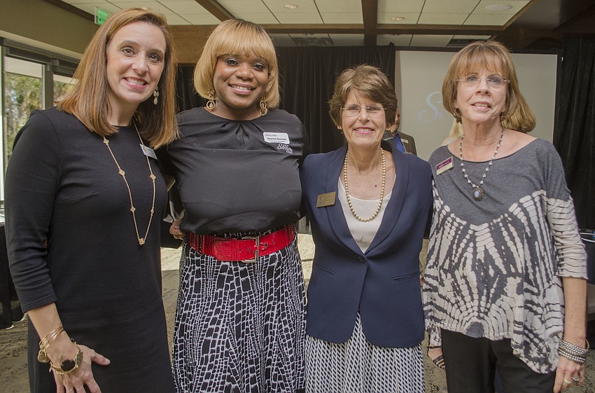Andrea Hunt, Shantel Norman, Sarasota City Commissioner Susan Chapman and Susan Phelps