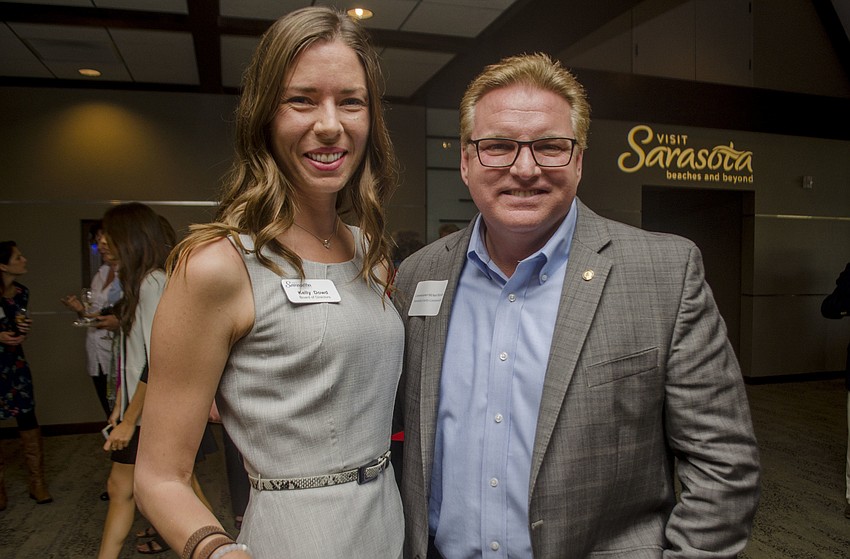 Visit Sarasota County board member Kelly Dowd and Sarasota County Commissioner Mike Moran