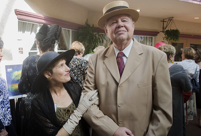 Jean Ruff and Will Pearson impersonate Mable and John Ringling.