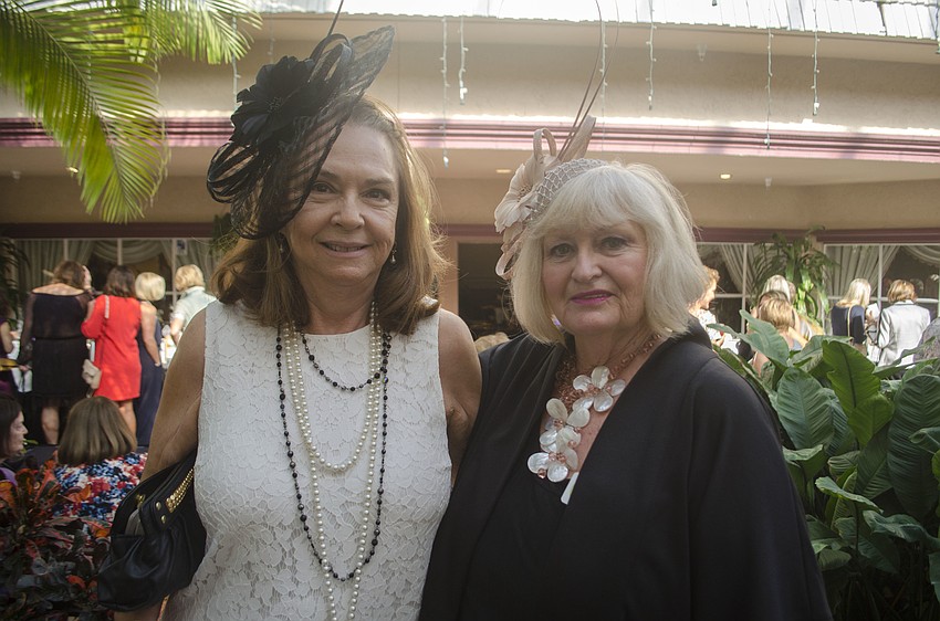 Dianne Beaver and Garden Club President C.J. Danna.