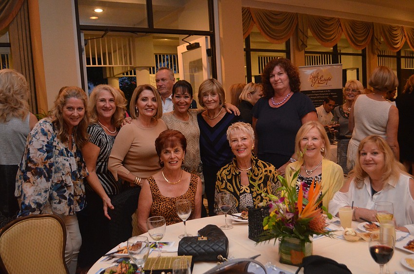 Barbara Lawson, Maggie Plasencia, Leana Comas, Sandra Ceshker, Sunny McGrath and Liz Wittenberg; front- Carol Schatzman, Maruta Miluns, Sandy McAdaragh and Judi Zirna