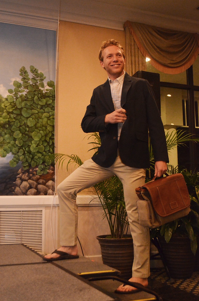 Michael Long models during the 6th annual Taste of the Keys and Fashion Show. Models wore two outfits each. One was casual and one was a little dressier.