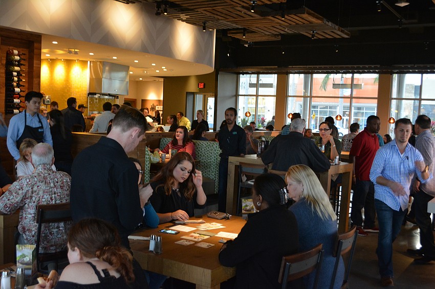 California Pizza Kitchen was packed during a Sneak Peak event.