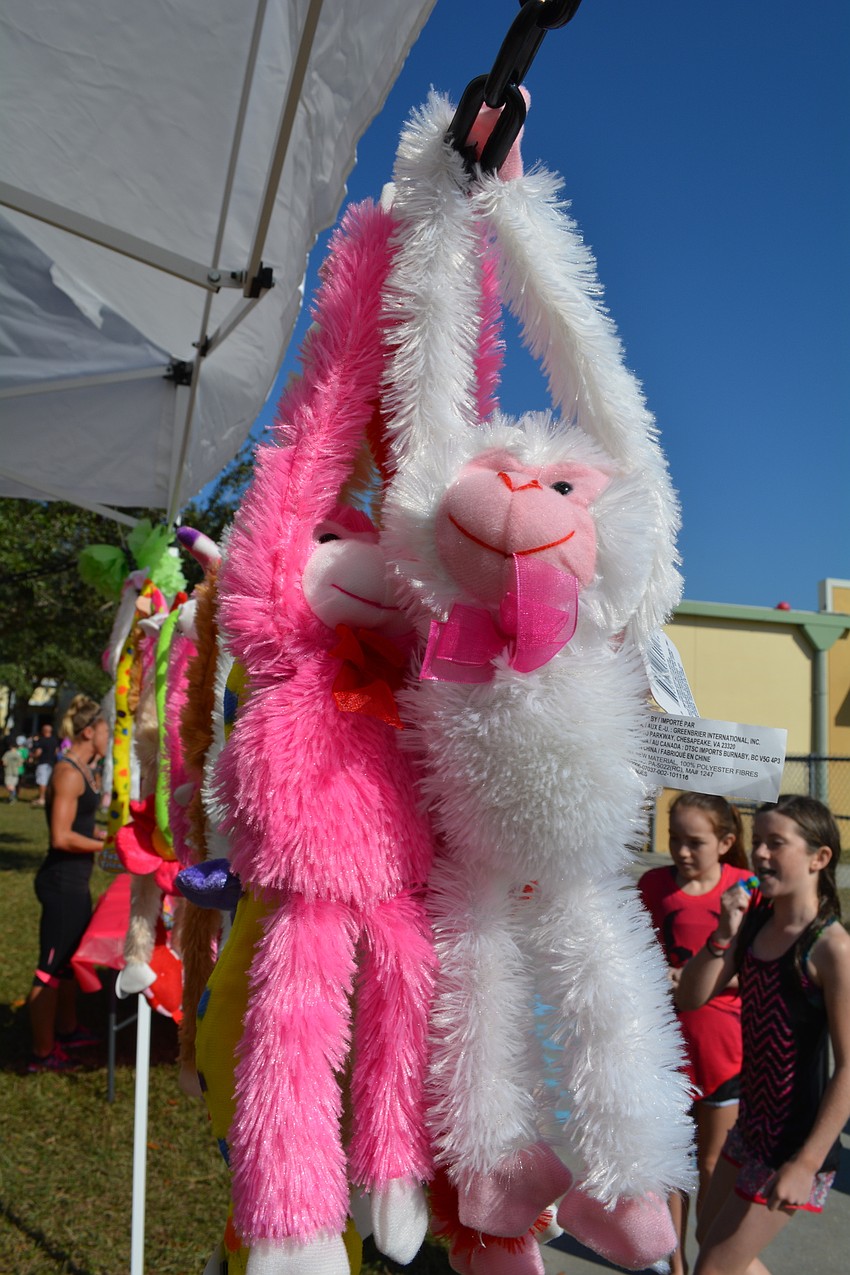 Carnival-style booths offered a variety of prizes, including stuffed animals and candy.