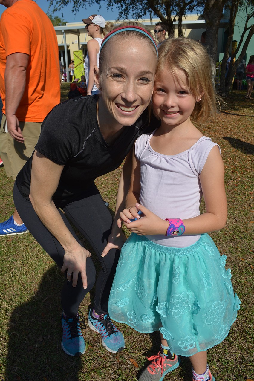Elizabeth and Kailey Holdsworth said they were going to try to win a goldfish like last year.