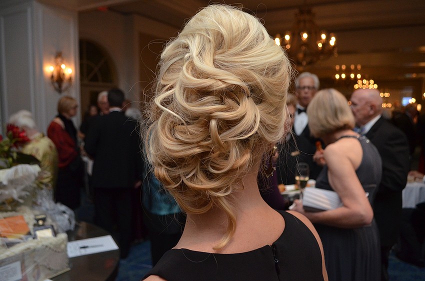 Lindsey Job shows off her elegant updo.