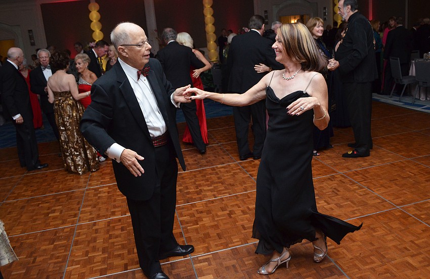 Dr. Ed Williams dances with Nancy Hewett.
