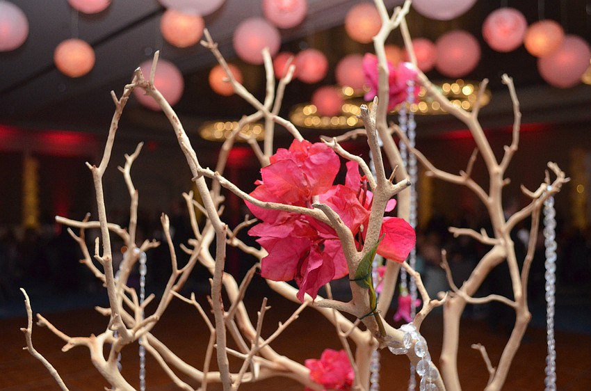 The theme for the evening, “A Japanese Affair,” was executed using cherry blossoms, lanterns and other traditional Japanese decor.