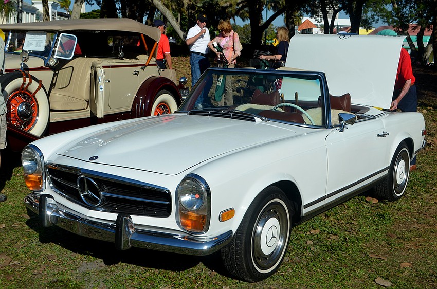 A 1971  280SL Mercedes was one of 44 antique cars on display on Jan. 21.