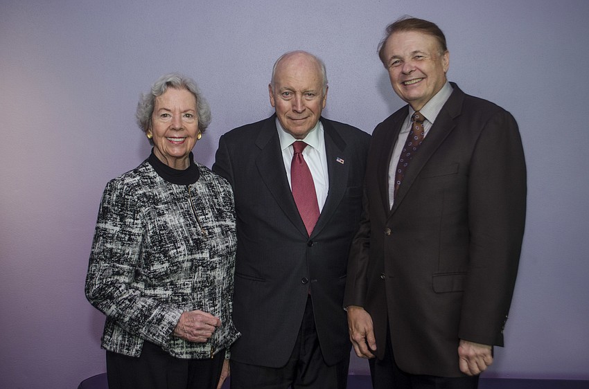 Jan Schmidt, Vice President Dick Cheney and Ringling College of Art and Design President Larry Thompson