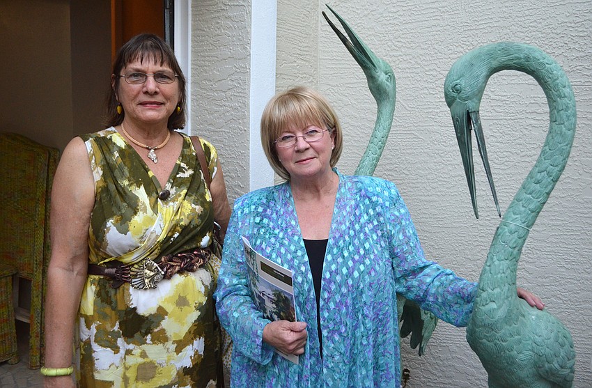 Volunteers Pat Cannon and Tina Garraus