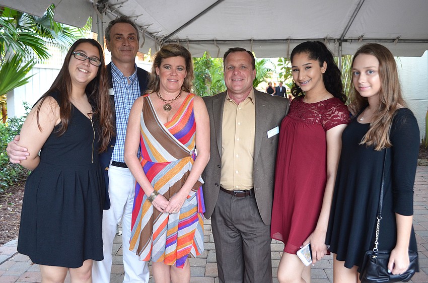 Kat Barbieri, David Auxier, Robyn Sadlo and President of the Boys & Girls Clubs of Sarasota County Bill Sadlo, Fatima Demlak and Christina Polokonis