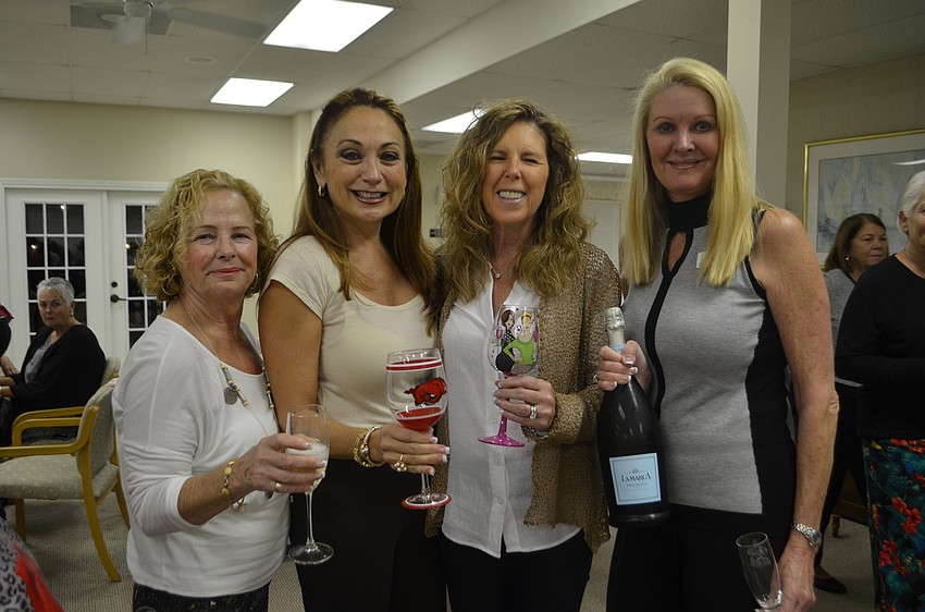 Palma Panza, Kim Roberts, Lyn Haycock and club President Susan Phillips