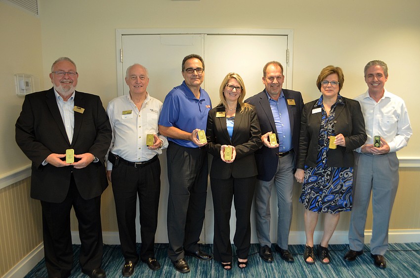 Good as Gold winners Jack Dean, Dennis Hassell, Bill Konkol, Tonya Atchison, Mark Meador, Sherrill Sokol and Michael Garey