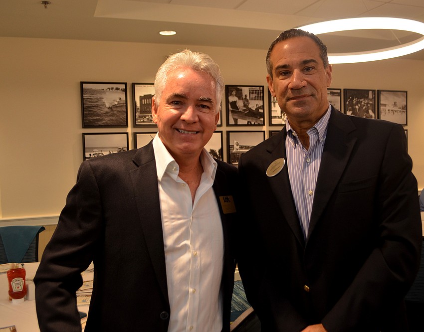 David Pilston of Save our Seabirds and Jeff Mayers of The Resort at the Longboat Key Club