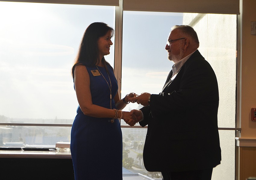 Jack Dean accepts his “Good as Gold” award.