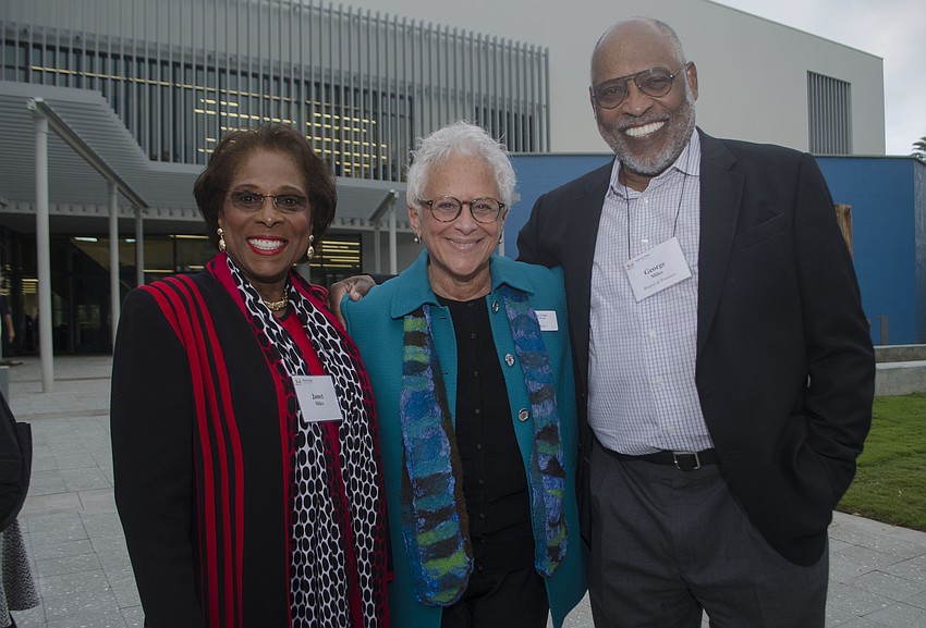 Janet Miles, Assistant Vice President for Strategic Philanthropy Terry Marks and George Miles
