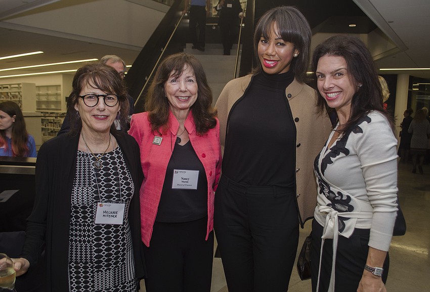 Melanie Mitzer, member of the Board of Trustees Nancy markle, Rochelle Nigri and Aimee Cogan